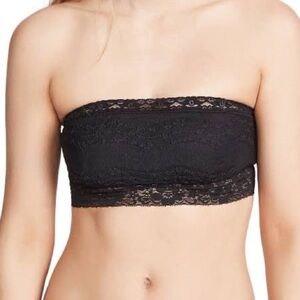 Free People Black Lace Bandeau Size XS Women